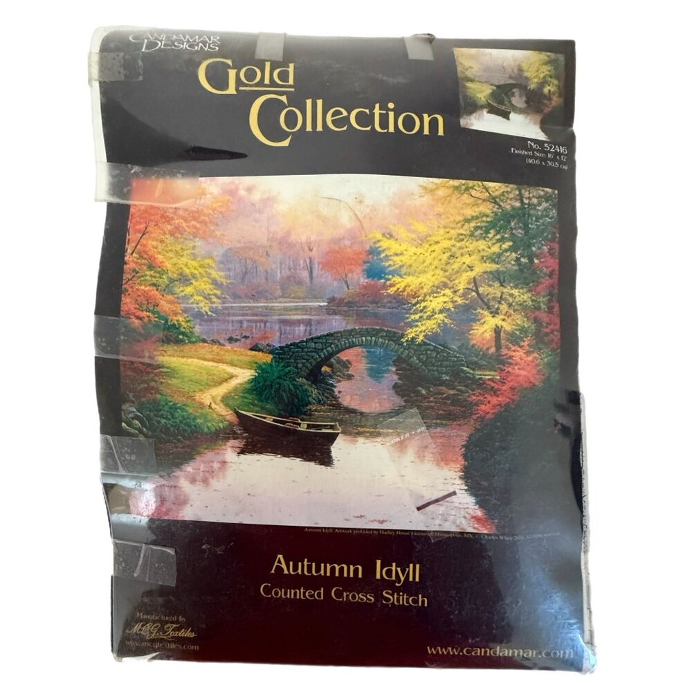 Candamar Designs Gold Collection Counted Cross Stitch Kit #52416 "Autumn Idyll”